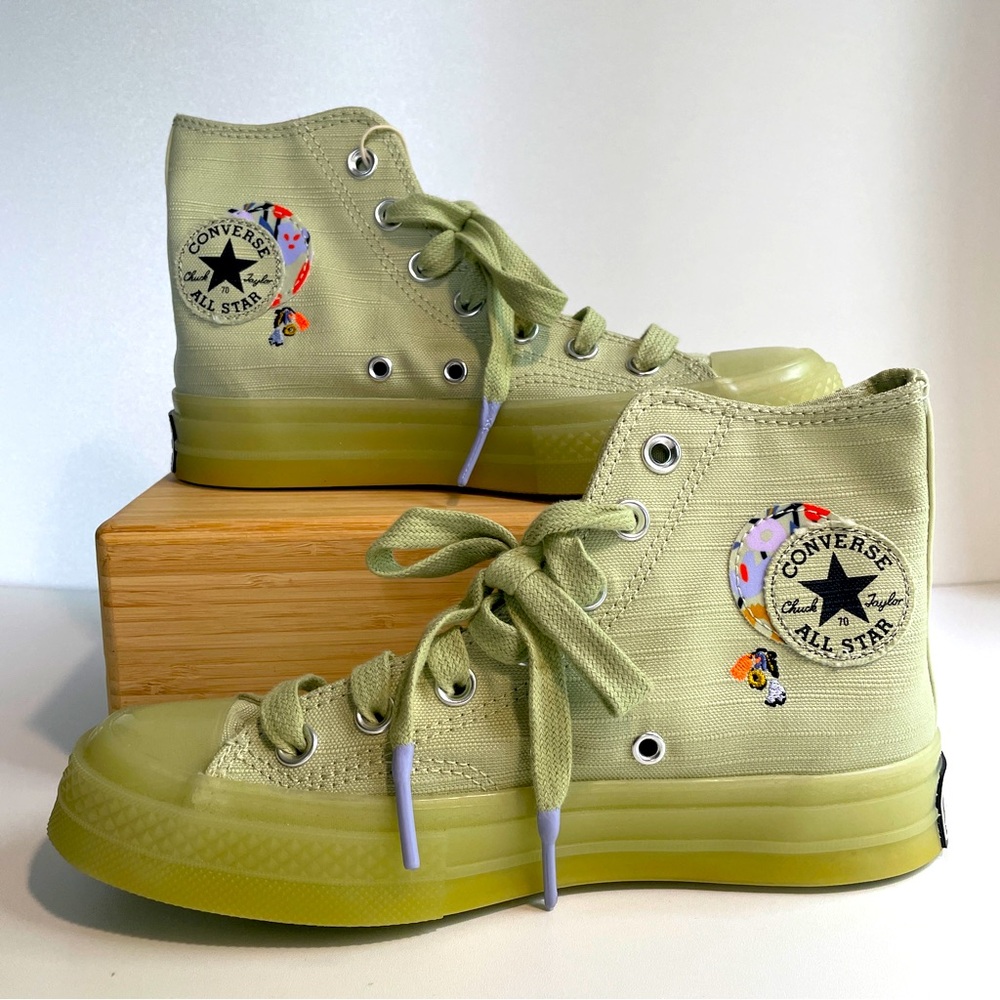 Converse All Star Chuck olive green We Are Stronger Together women size 5.5 2022